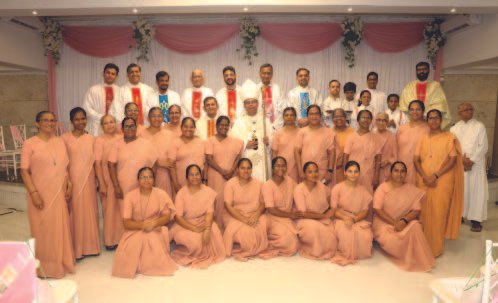 A group photograph of sisters, clergy and guests at the Sarita hostel inauguration