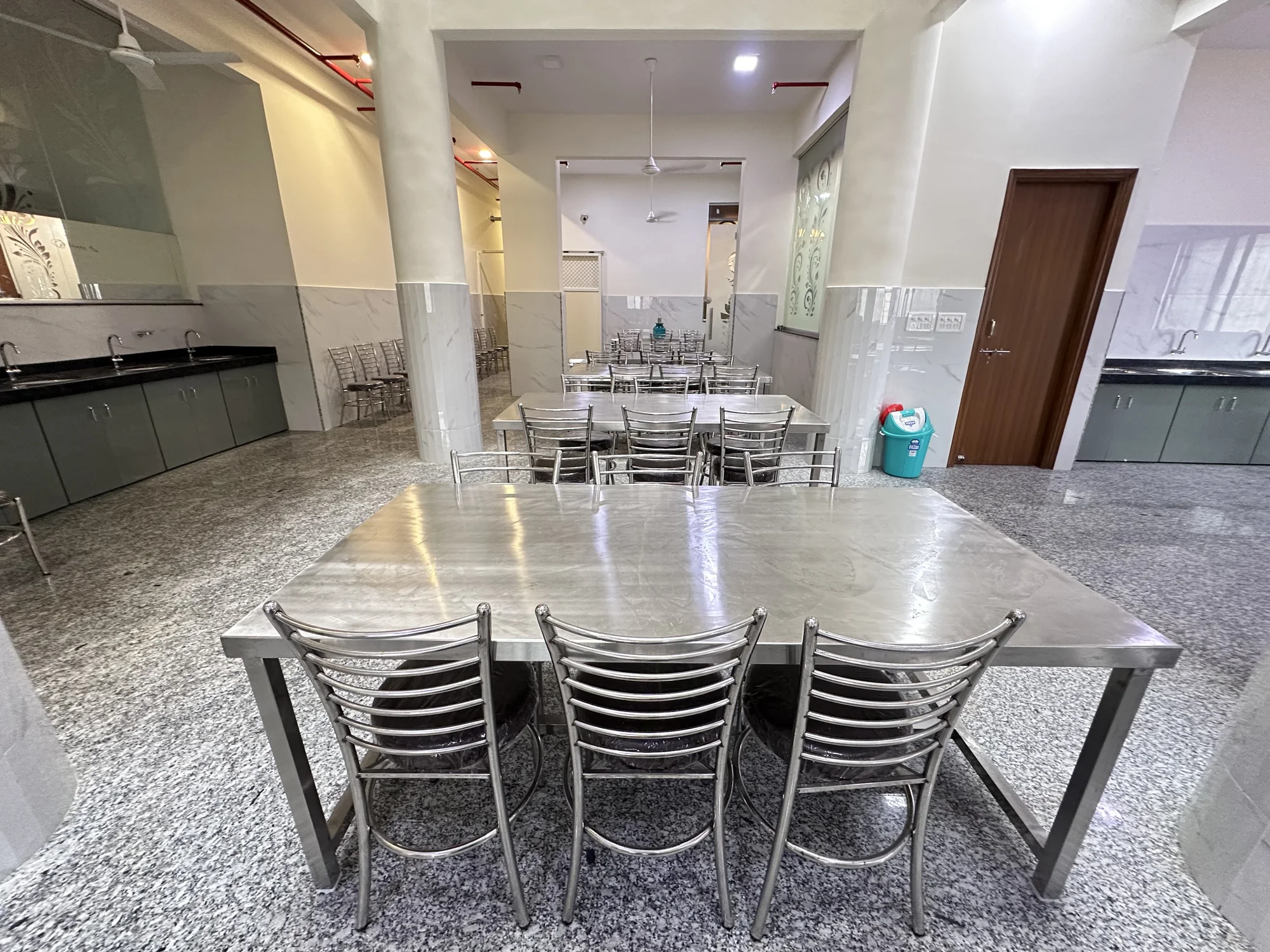 The shared dining area